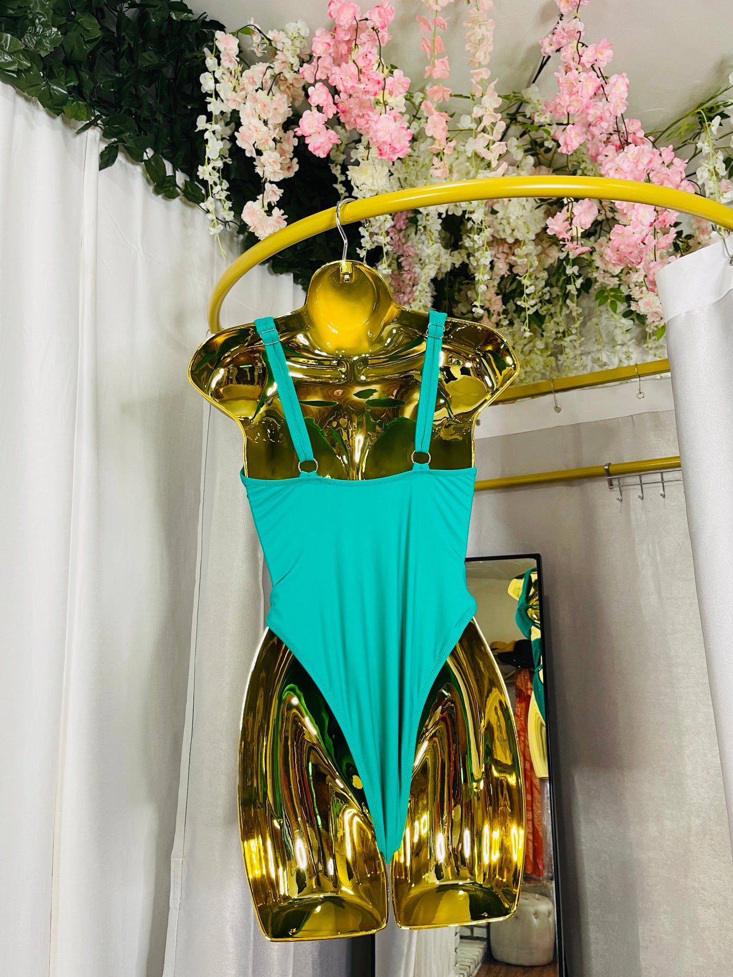 Gigi Green One Piece Cut Out