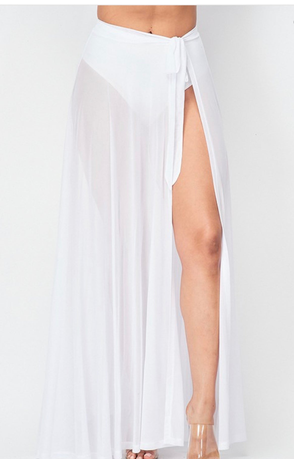 Mesh Cover-up Skirt