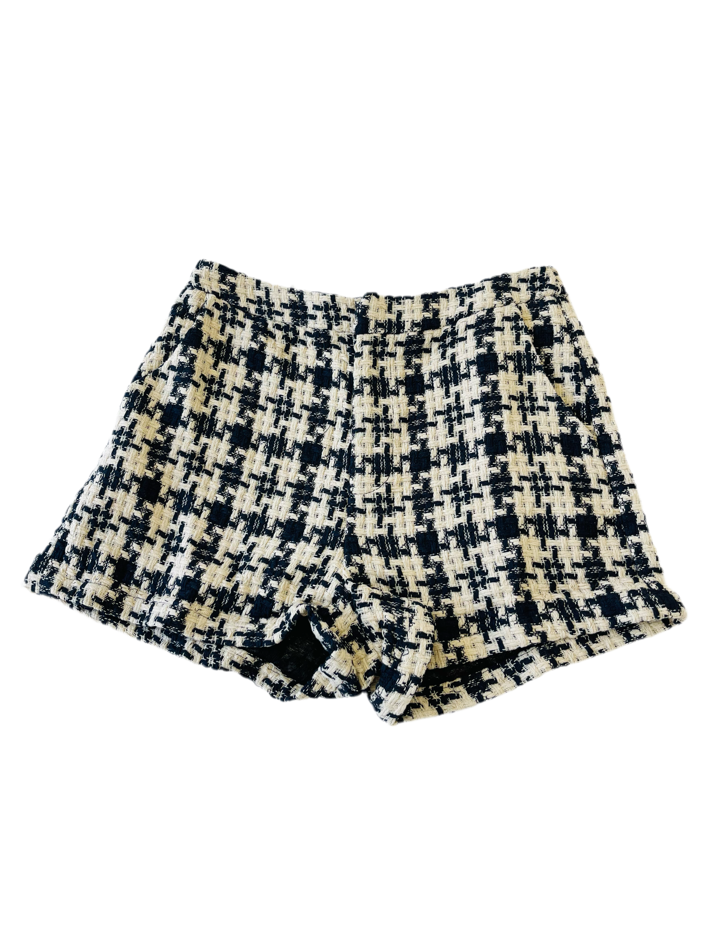 Black Tweed Shorts Only