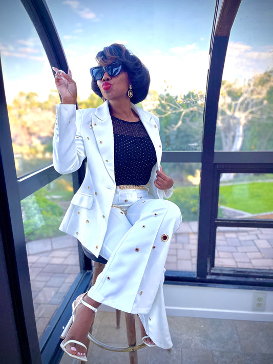White Ivory Power Suit