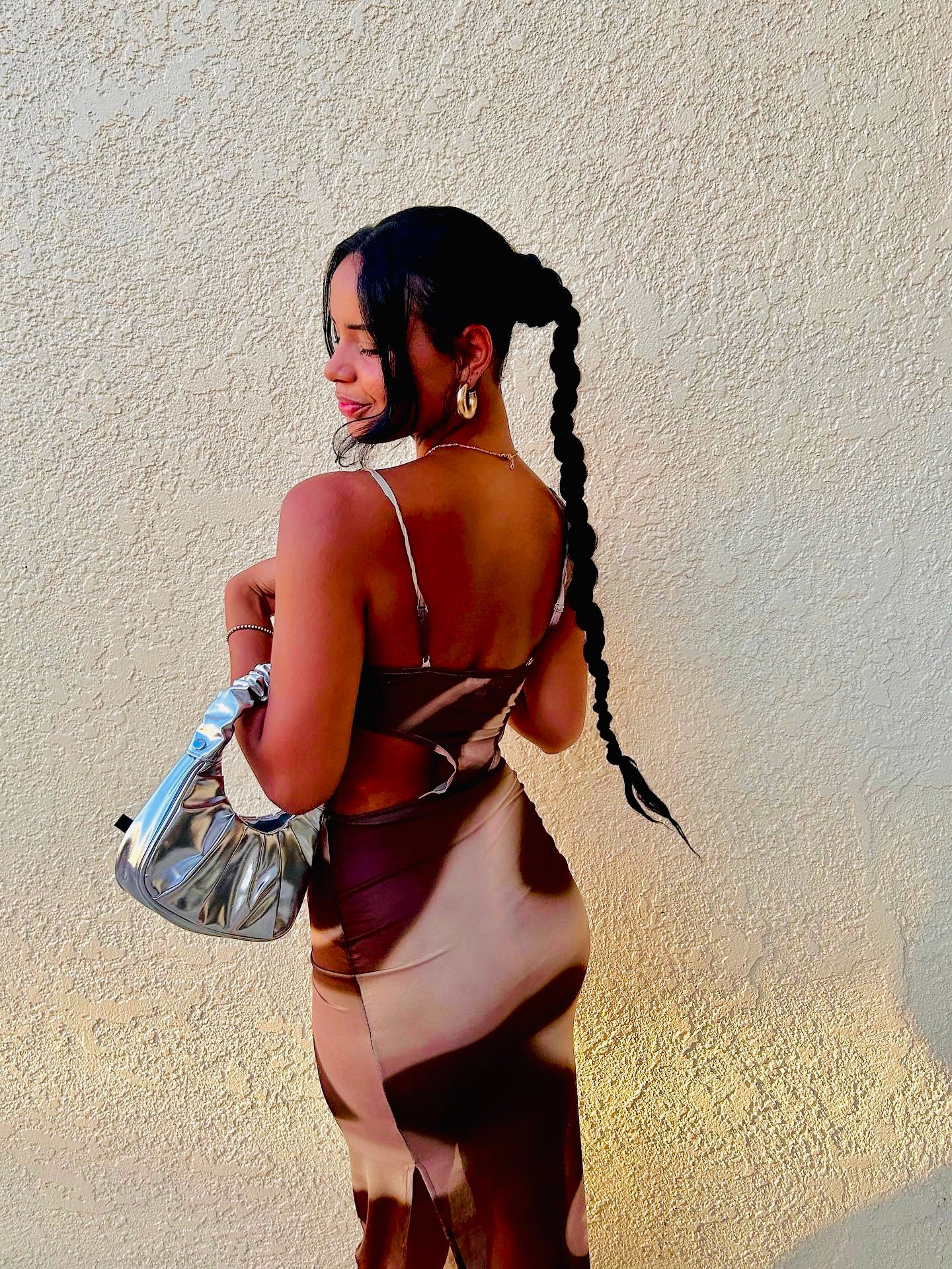 Mesh Cut-Out Maxi Cover-up