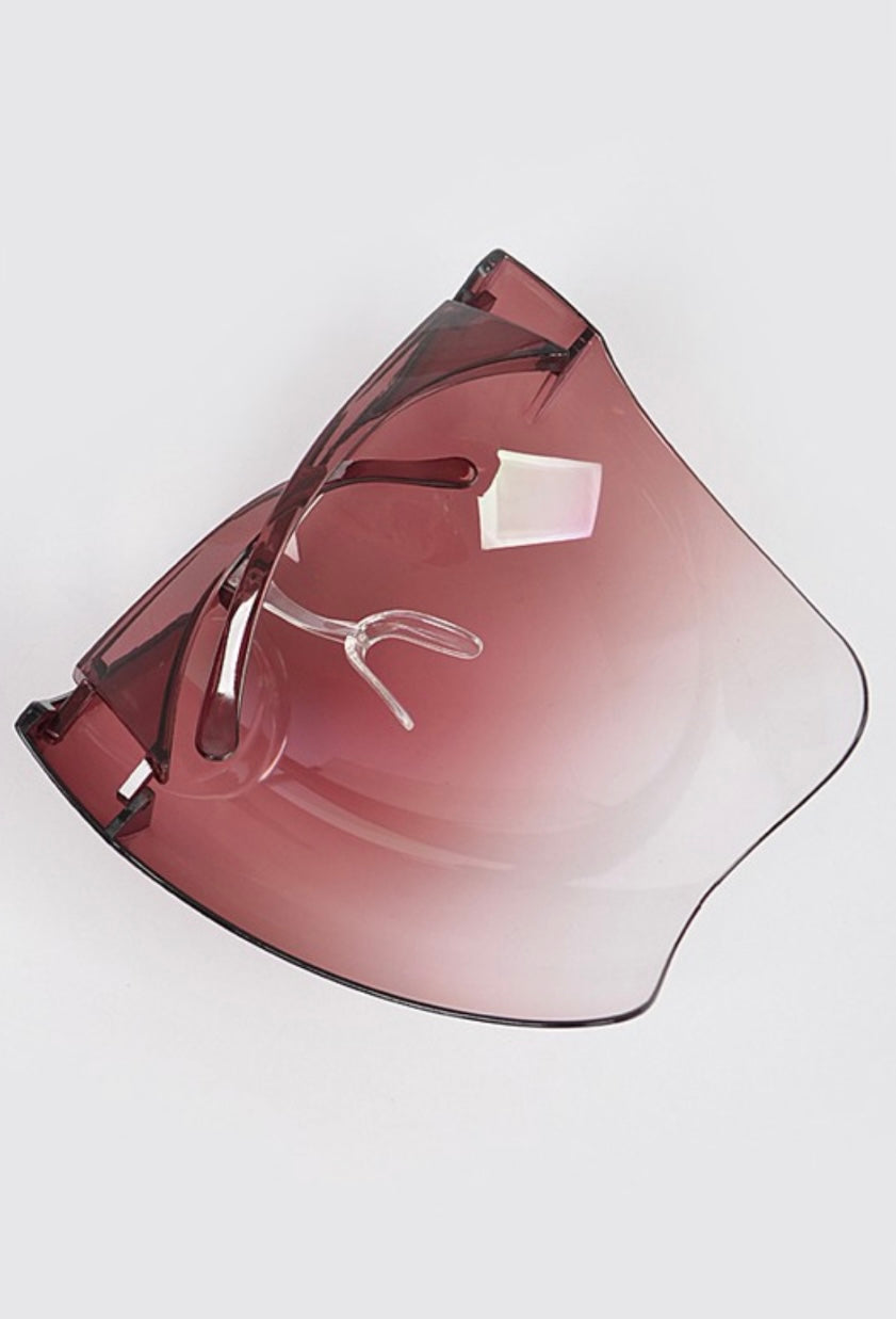 Burgundy Face Shield