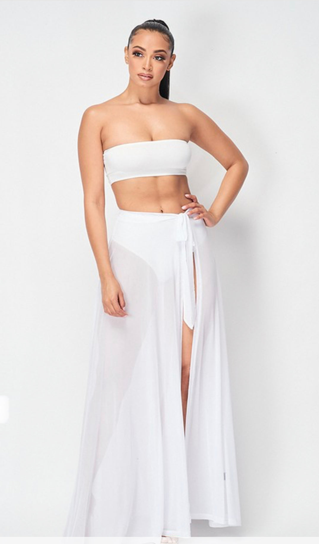 Mesh Cover-up Skirt