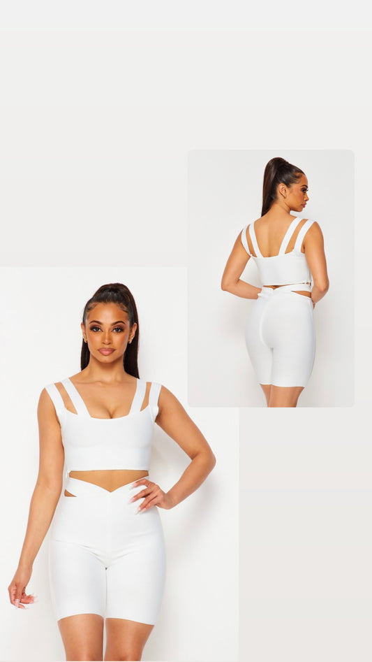 Kylee Snatched Set white
