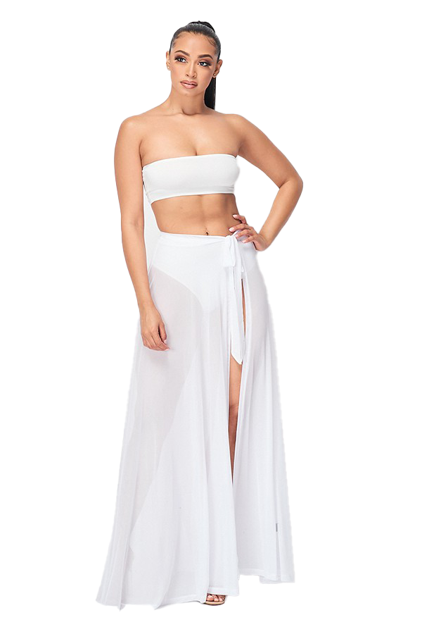 Mesh Cover-up Skirt